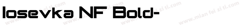 Iosevka NF Bold字体转换